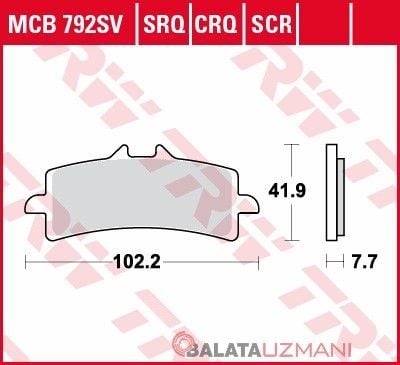 CF Moto 700 CLX Sport Ön Sinter Fren Balatasi TRW MCB792SV