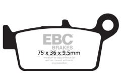 Kawasaki KLX 250 J1-J6 D-Tracker (1998-2003) Arka Sinter Fren Balatasi EBC FA131R