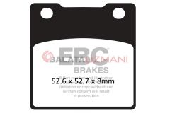 Kawasaki ZX 12 R (ZX 1200 B3/B4/B6F) (2004-2006) Organik Arka Fren Balatasi EBC FA161