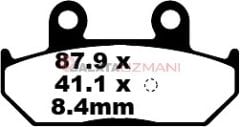 Suzuki AN 650 L3/L4/L5/L6 Burgman ABS siz (2013-2016) Karbon Arka Fren Balatasi EBC SFAC412