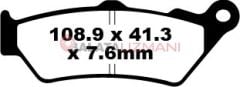 Ducati 1200 S Multistrada D air (2015-2017) Sinter Arka Fren Balatasi EBC FA209/2HH