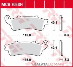 Honda CB 1100 SFX-Eleven (2000-> --) Arka Sinter Fren Balatasi TRW MCB705SH*