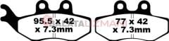 Peugeot Satelis 250 (AJP Kaliper) (2007-2012) Sinter Ön Fren Balatasi EBC SFA194HH
