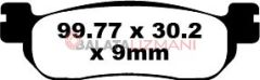 Yamaha YZF-R6 (1999-2002) Sinter Arka Fren Balatasi EBC FA275HH