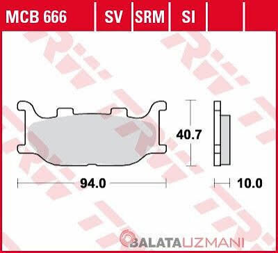Cf Moto 250 NK  Sinter Ön Fren Balatasi Trw Lucas