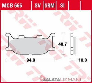 Cf Moto 250 NK  Sinter Ön Fren Balatasi Trw Lucas