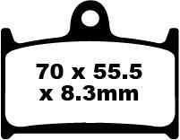 Triumph Daytona 955i (1998-2000) Ön Sinter Fren Balatasi EBC FA236HH*