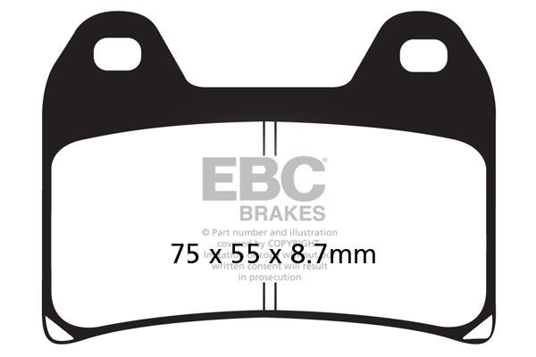 KTM 1290/1190/1090/1050 EBC FA244HH SİNTER ÖN FREN BALATASI EBC