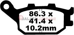 Honda NC 700 XA/XD (ABS) (2012-2014) Sinter Arka Fren Balatasi EBC FA174HH
