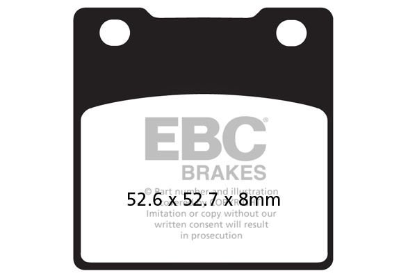 Kawasaki ZX 12 R (ZX 1200 A1/A2/B1/B2) (2000-2003) Arka Organik Kevlar Fren Balatasi EBC FA161