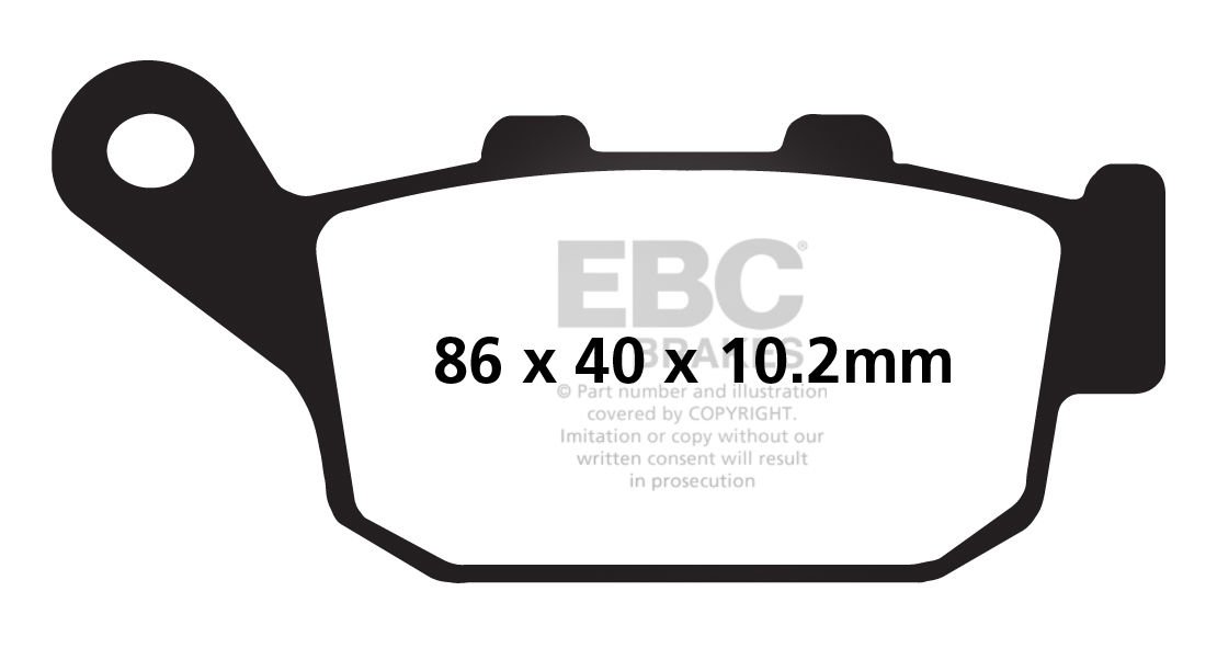 Triumph Street Triple R 675 (2009-2012) Arka Yari Sinter Fren Balatasi EBC FA140V