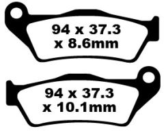 Bmw K1300 GT SE (fixed bobin) (2010-2011) Arka Sinter Fren Balatasi EBC FA363HH