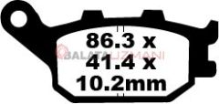 Suzuki GSF 650 SAK5/SAK6 (Faired Bandit - ABS) (2005-2006) Sinter Arka Fren Balatasi EBC FA174HH