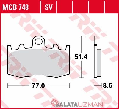 BMW K 1200 GT Teilintegral ABS (2006->2008) Ön Sinter Fren Balatasi TRW MCB748SV*