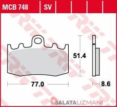 BMW R 850 RT Integral ABS (2001->2006) Ön Sinter Fren Balatasi TRW MCB748SV*