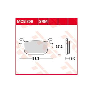 HONDA FORZA 250 ( 2018-2026 )  Arka Sinter Fren Balatasi TRW MCB806SRM