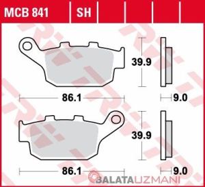 Zontes 250 te Arka Fren Balatasi trw lucas mcb841sh