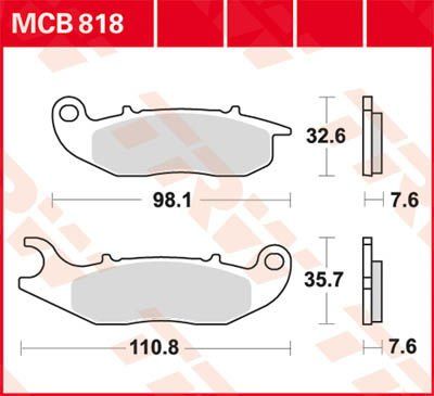 Honda PCX 125  (2021-2026 ) Ön Organik Fren Balatasi TRW LUCAS