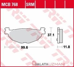 Yamaha YP 400 Majesty, Majesty ABS (2004-> --) Arka Sinter Fren Balatasi TRW MCB768SRM