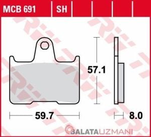HARLEY DAVIDSON SPORTSTER 883 1200 KAWASAKI GTR1400 ZZR1400 SİNTERLİ FREN BALATASI