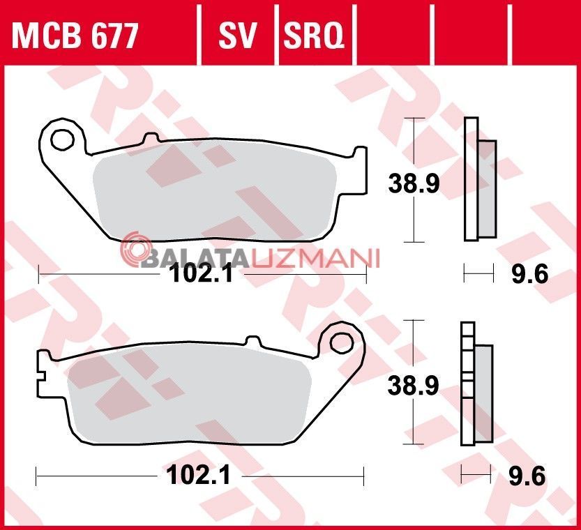CF MOTO 700 MT  Ön Sinter Fren Balatasi TRW MCB677SV