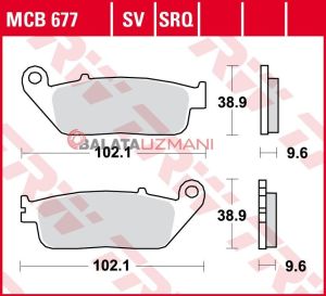 CF MOTO 700 MT  Ön Sinter Fren Balatasi TRW MCB677SV