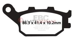 Honda CBF 600 SA8/SA9/SAA (ABS) (2008-2012) Yari Sinter Arka Fren Balatasi EBC FA174V