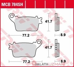 Honda CBR 1000 RA,RR,S,SA Fireblade (2009-> --) Arka Sinter Fren Balatasi TRW MCB784SH*