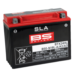 BTX24HL-BS (YTX24HL-SLA ) 12V 21Ah 350CCA 205x87x162 CANAM SPYDER AKÜSÜ