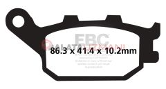 Honda CBF 1000 FA FAA (3 Piston Ön Kaliper/ABS Model) (2010-2015) Yari Sinter Arka Fren Balatasi EBC FA174V