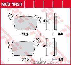 Suzuki GSX-R 750  (2011-> --) Arka Sinter Fren Balatasi TRW MCB784SH*