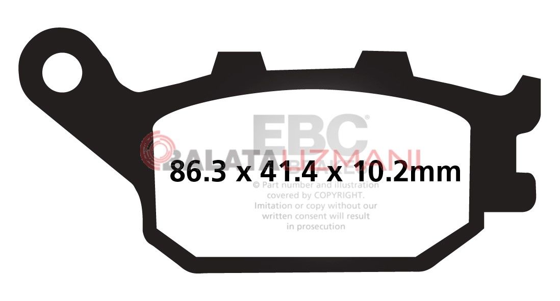 Kawasaki EN650 Vulcan S (2015-2018) Yari Sinter Arka Fren Balatasi EBC FA174V