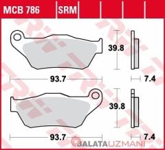 Yamaha YP 250 RX-Max (2005->2009) Ön Sinter Fren Balatasi TRW MCB786SRM