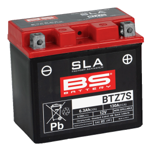 BTZ7S-SLA  (YTZ7S-BS) 12V 6Ah 130CCA 113x70x105 Bs-Battery  motosiklet aküsü
