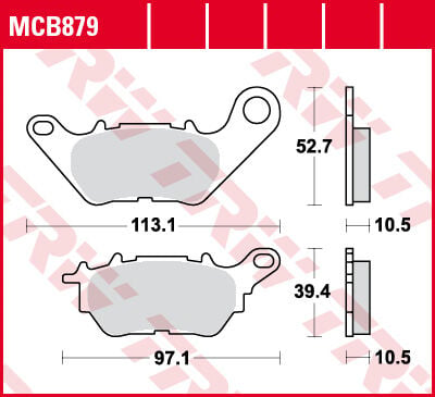 YAMAHA XMAX 2018-2025 XMAX  MT25 / 125 / 250 / 300 TRW SİNTERLİ  ARKA  FREN BALATAS