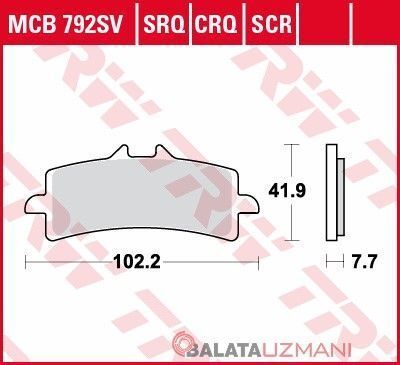 Triumph tiger 900 gt pro Ön Sinterli Balatası trw lucas