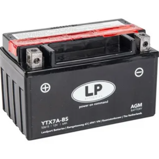 LP (LandPort) YTX7A-BS 12V6.3 AH Kuru Bakımsız Akü