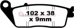 Honda CBF 600 N8/N9/NA (ABS siz) (2008-2011) Sinter Ön Fren Balatasi EBC FA226HH*