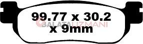 Yamaha YP 400 R X-Max (ABS siz) (2013-2016) Sinter Arka Fren Balatasi EBC SFA275HH