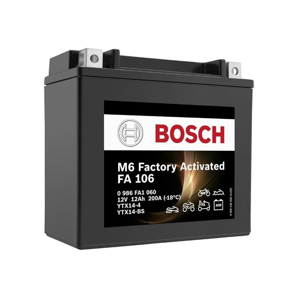 BMW F650 / F700 / F800 / F900 BOSCH JEL  YTX14-BS 12V12 AH Kuru Bakımsız Akü