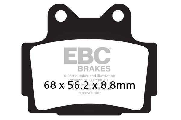 Yamaha XJ 600 N (1998-2003) Arka Organik Kevlar Fren Balatasi EBC FA104