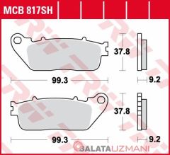 Honda CB 1000 R, RA ABS (2008-> --) Arka Sinter Fren Balatasi TRW MCB817SH*