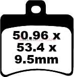 Aprilia RS 125 (Radyal Kaliper/2T) (2006-2012) Sinter Arka Fren Balatasi EBC SFA298HH