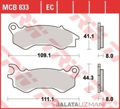 Honda PCX 150  (2010-> --) Ön Organik Fren Balatasi TRW MCB833EC