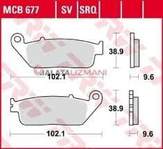 Honda Adv 350 (2021-2025) Ön Fren Balatası ve Arka Balatası Takım sinterli trw