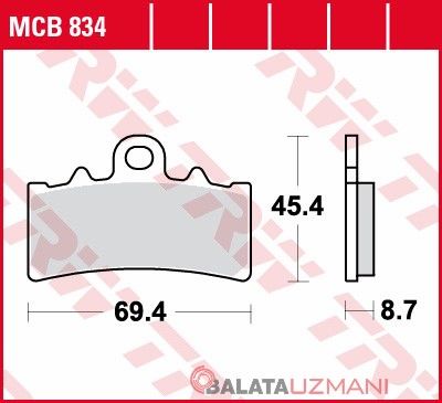 KTM RC/ 250- 390 Adv modelleri için  (2014-> --) Ön Organik Fren Balatasi TRW MCB834