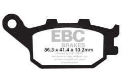Honda CB 600 F2Y/F21/F22 Hornet S (17 Jant) (2000-2004) Arka Organik Kevlar Fren Balatasi EBC FA174
