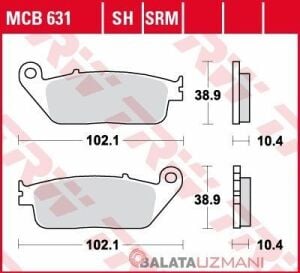Honda Forza 250   (2018->2025 --) Ön Sinter Fren Balatasi TRW MCB631SRM