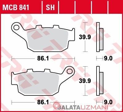 Honda Cb 750 Hornet TRW LUCAS Arka Fren Balatası mcb841sh